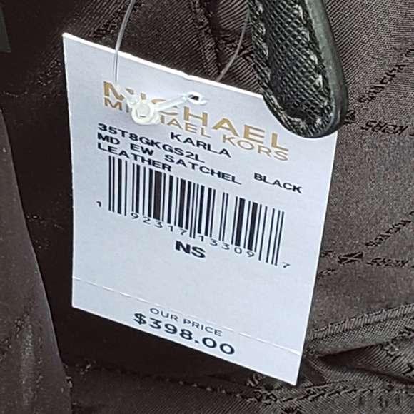 ⚠️LAST 1⚠️ Michael Kors Karla Large Satchel Black - Picture 6 of 8